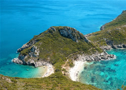 Arillas Bucht auf Korfu